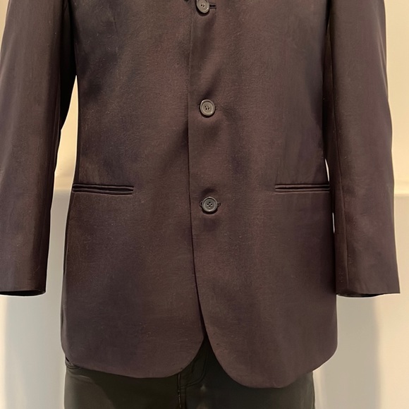 Leonardi Men’s Blazer Sport Coat Jacket Black 3 Buttons Size 38R - Picture 4 of 13